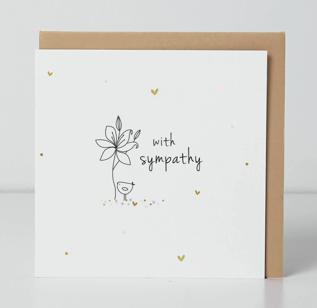 Belly Button With Sympathy Birdie SMALL Card