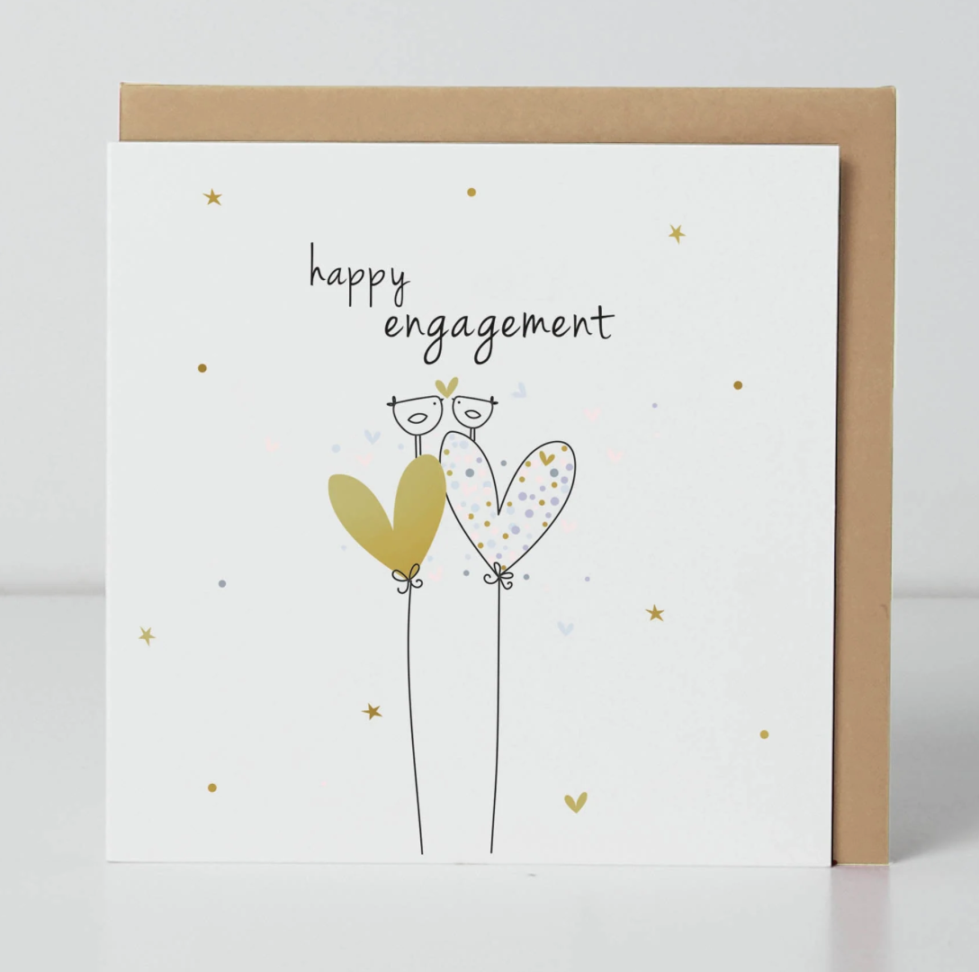 Belly Button Happy Engagement Birdie SMALL Card