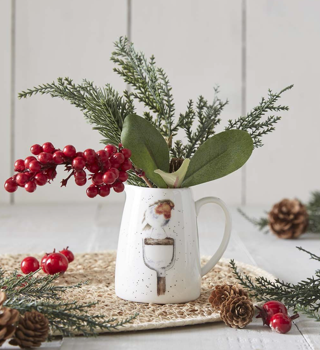 'A little Red Robin" Robin Tiny Posy Jug - Wrendale Designs