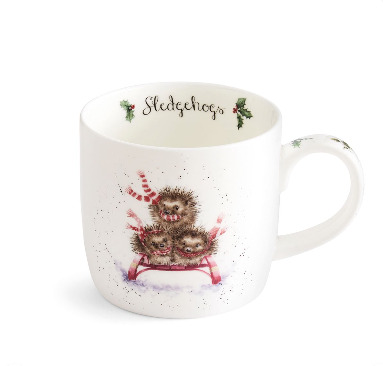 'Sledgehogs" Hedgehog Fine Bone China Small Mug - Wrendale Designs