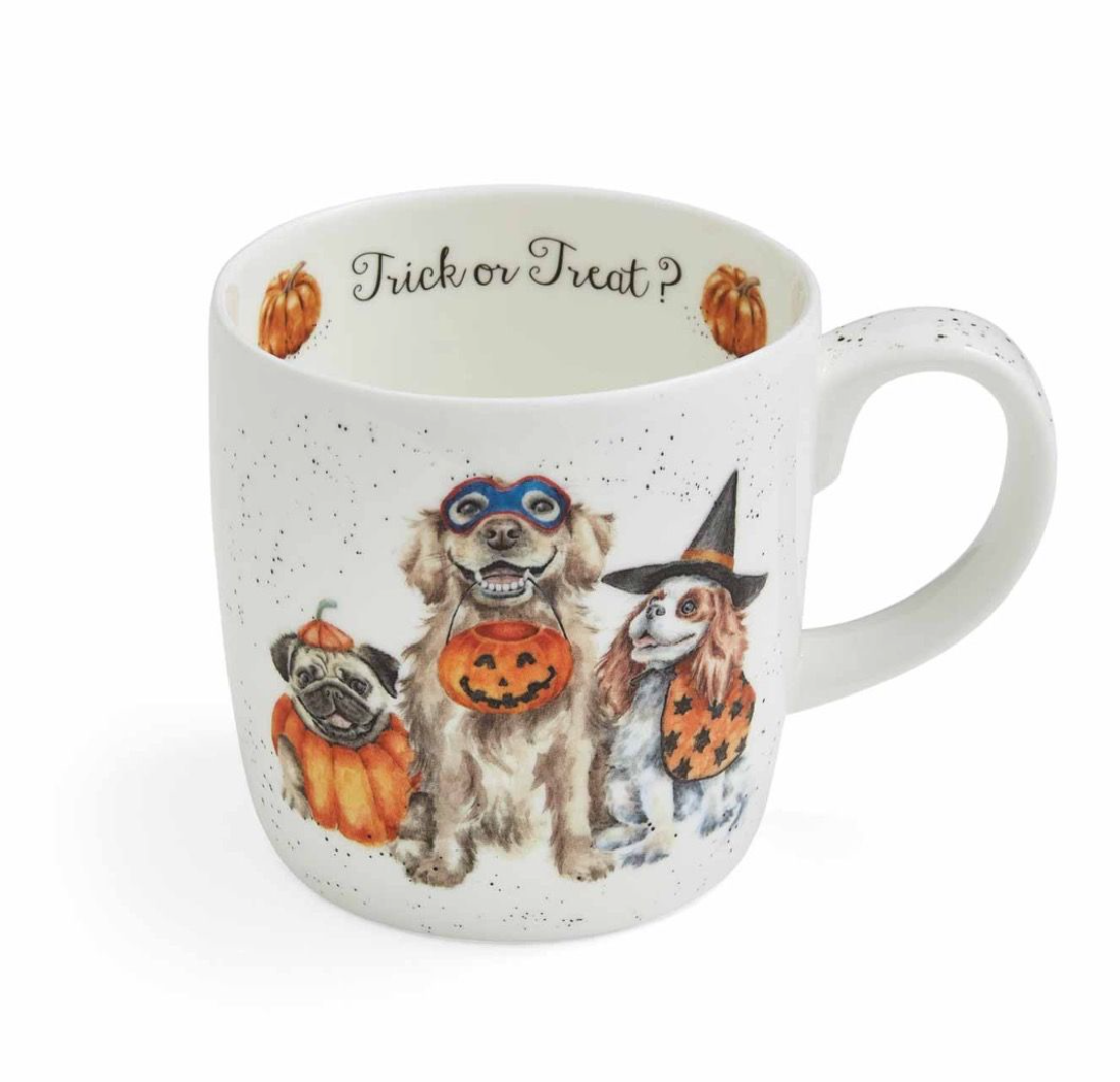 Wrendale - Trick or Treat Halloween - Fine Bone China Mug