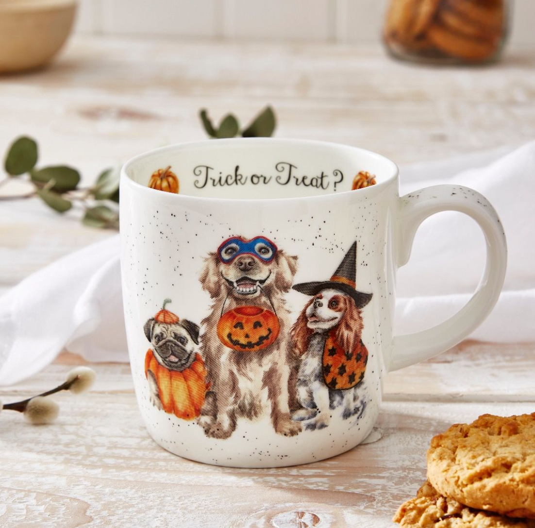 Wrendale - Trick or Treat Halloween - Fine Bone China Mug
