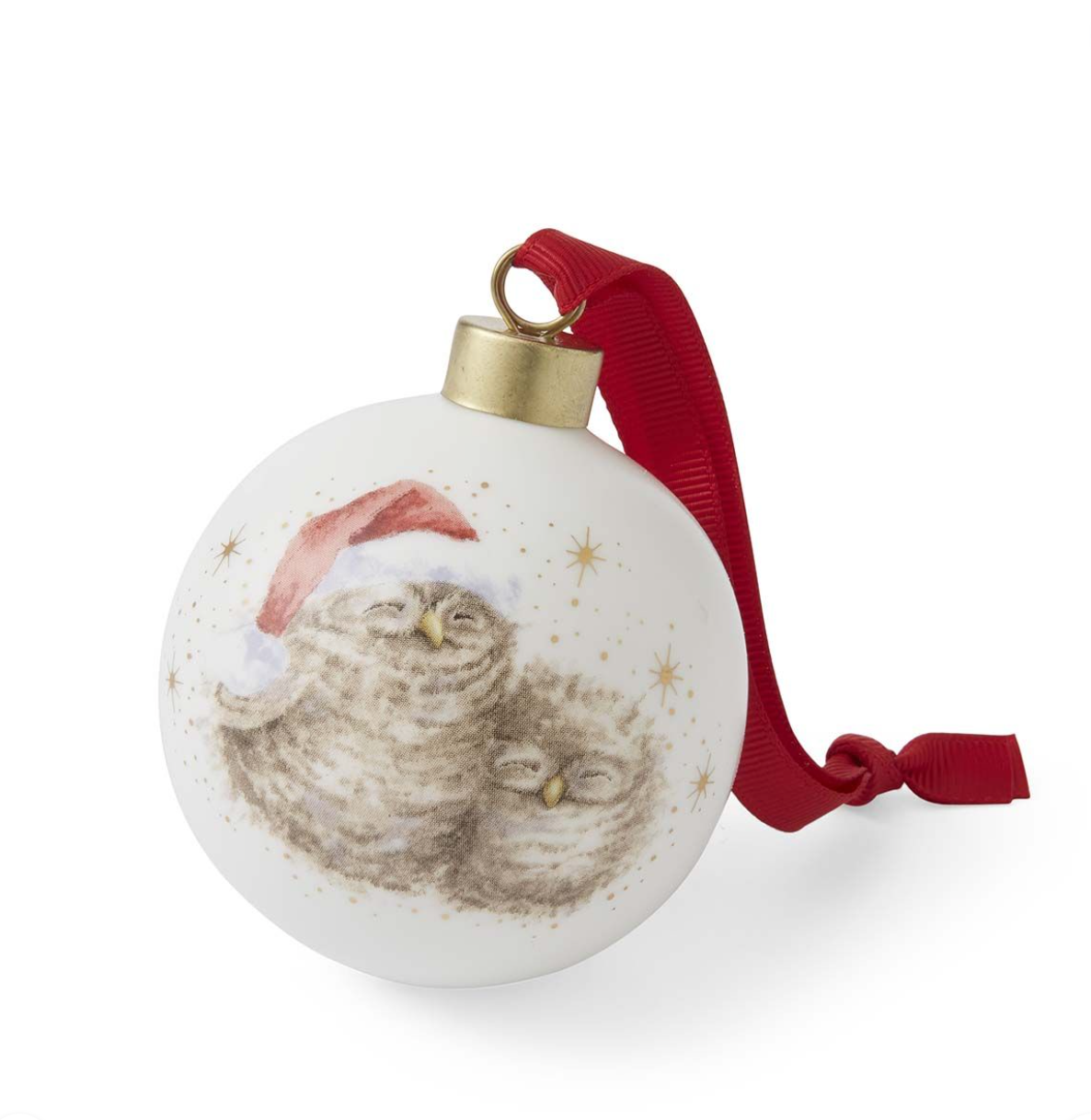 Wrendale LIMITED EDITION 2025 'Baby's First Christmas' Owl Christmas Bauble - Gift Boxed