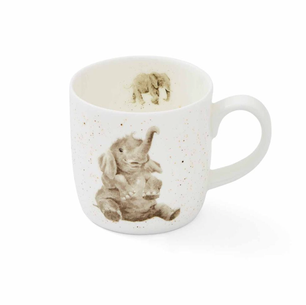 'Role Model" Elephant Fine Bone China Small Mug - Wrendale Designs