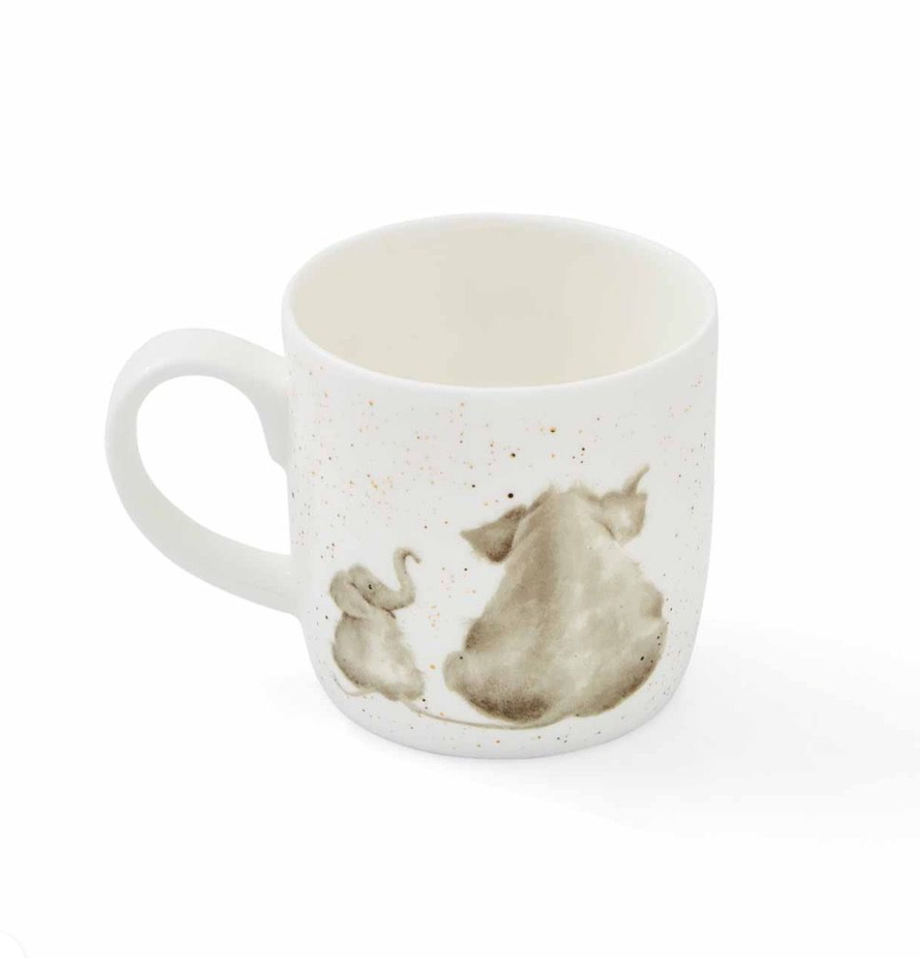 'Role Model" Elephant Fine Bone China Small Mug - Wrendale Designs