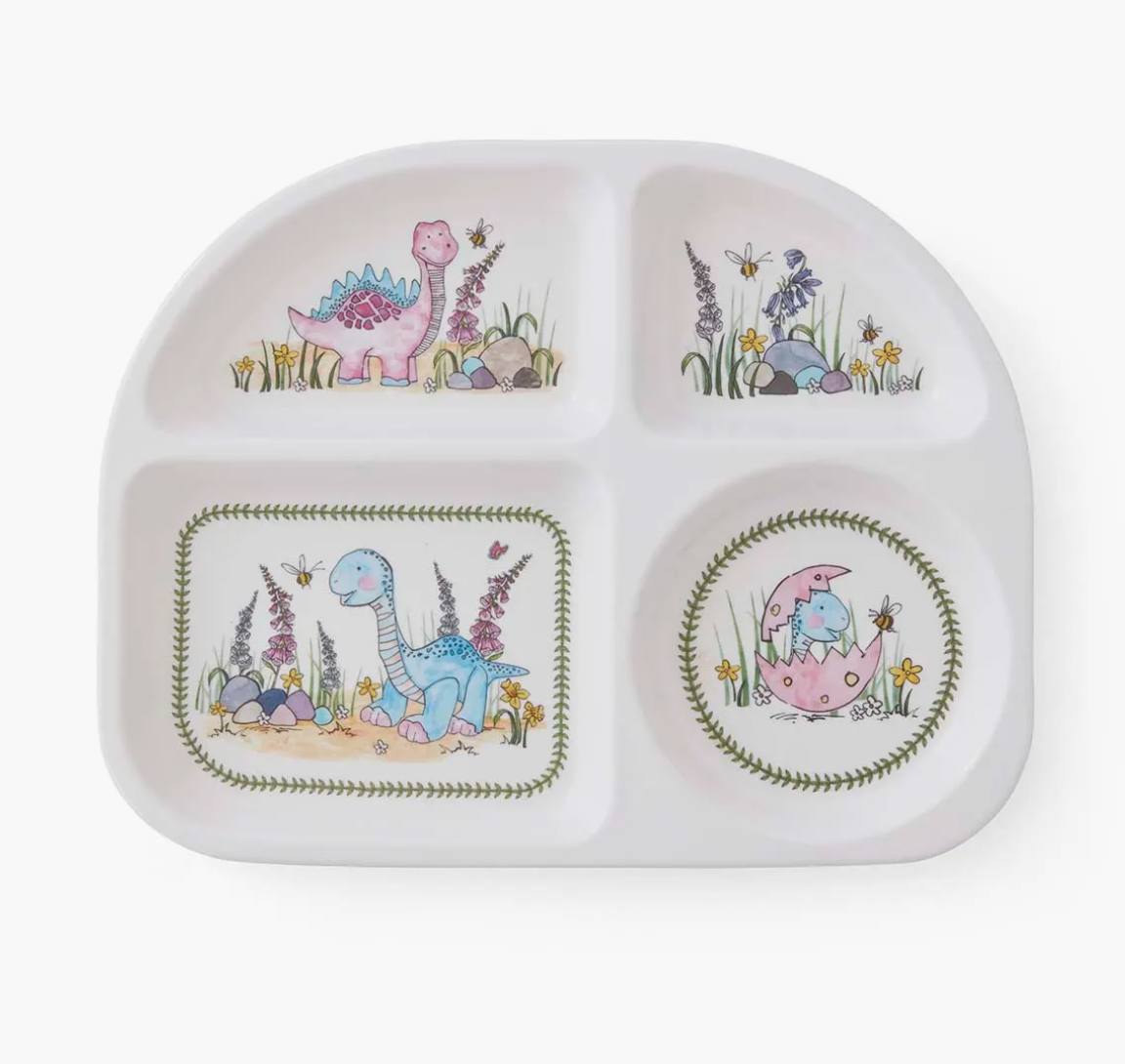 Mini Meirion Dino Melamine Divided Plate - Portmerion