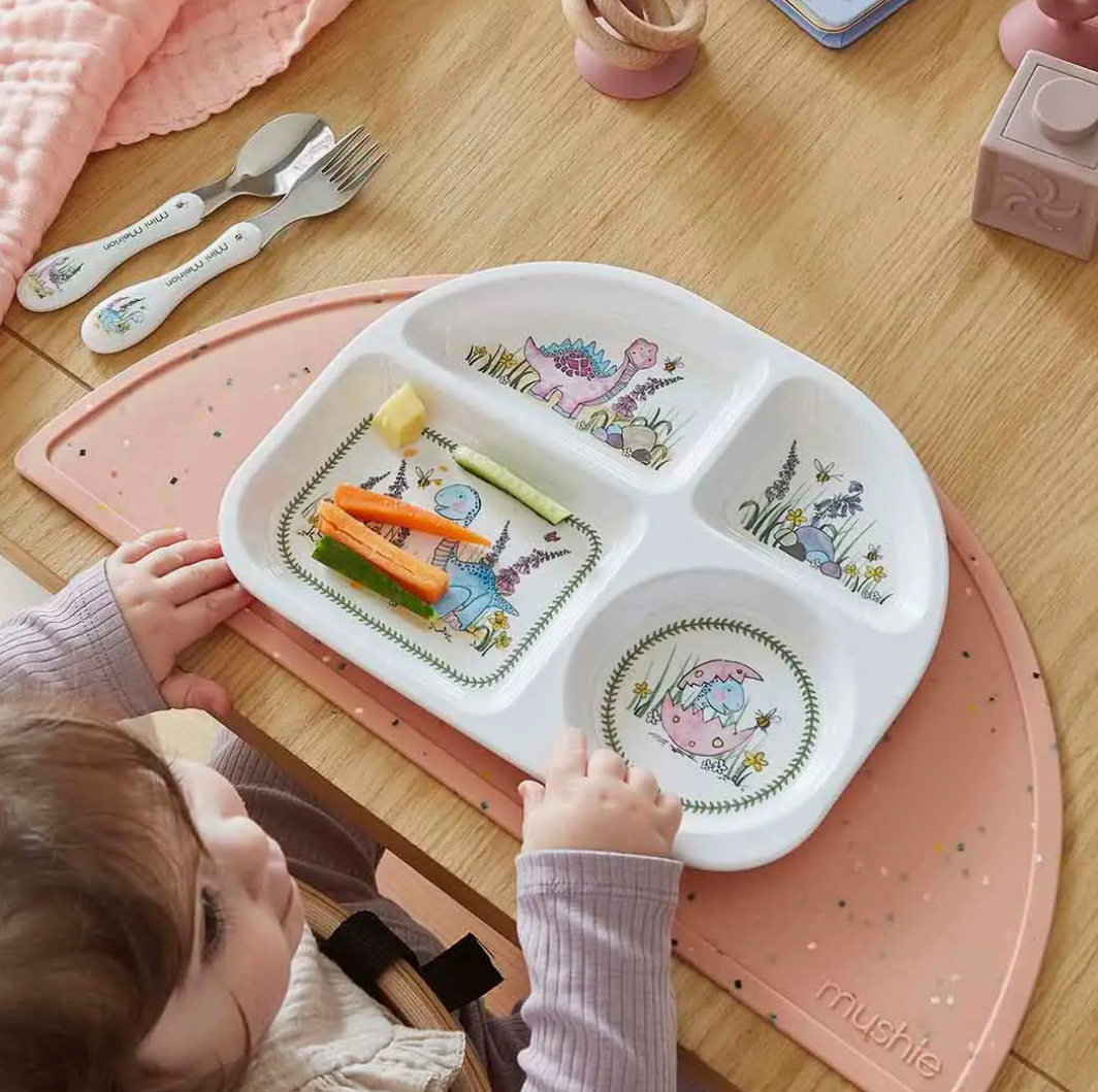 Mini Meirion Dino Melamine Divided Plate - Portmerion