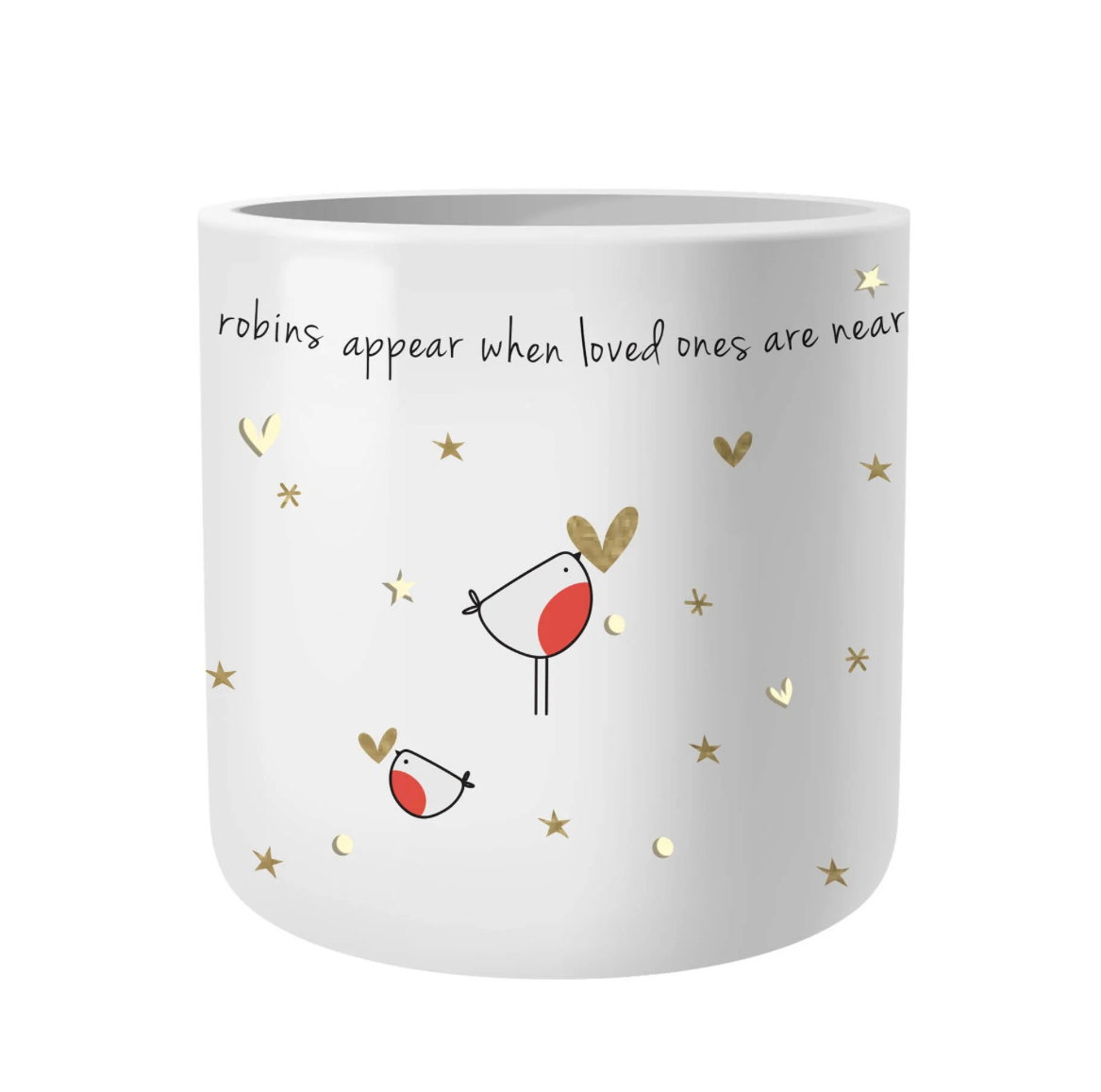 Belly Button - Robins Appear - Porcelain Tealighter