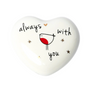 Belly Button -  Always With You - Robin Mini Heart Porcelain Token