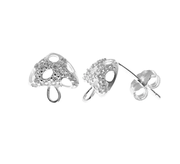 Kali Ma Sterling Silver Alianna Toadstool Stud Earrings