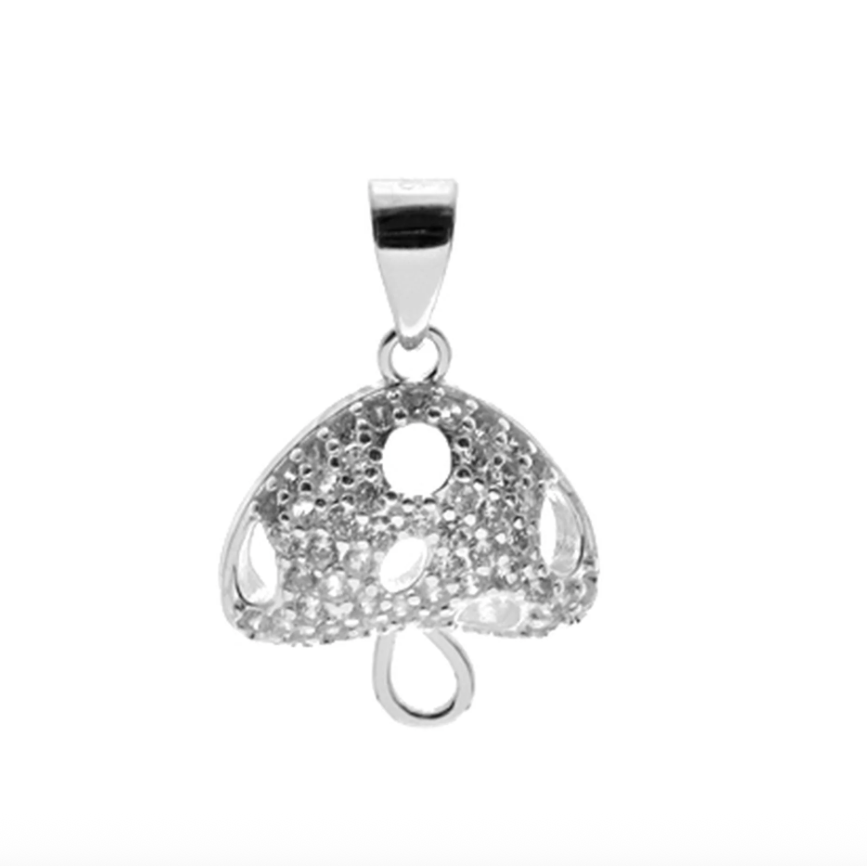 Kali Ma Sterling Silver Alianna Toadstool Pendant Necklace