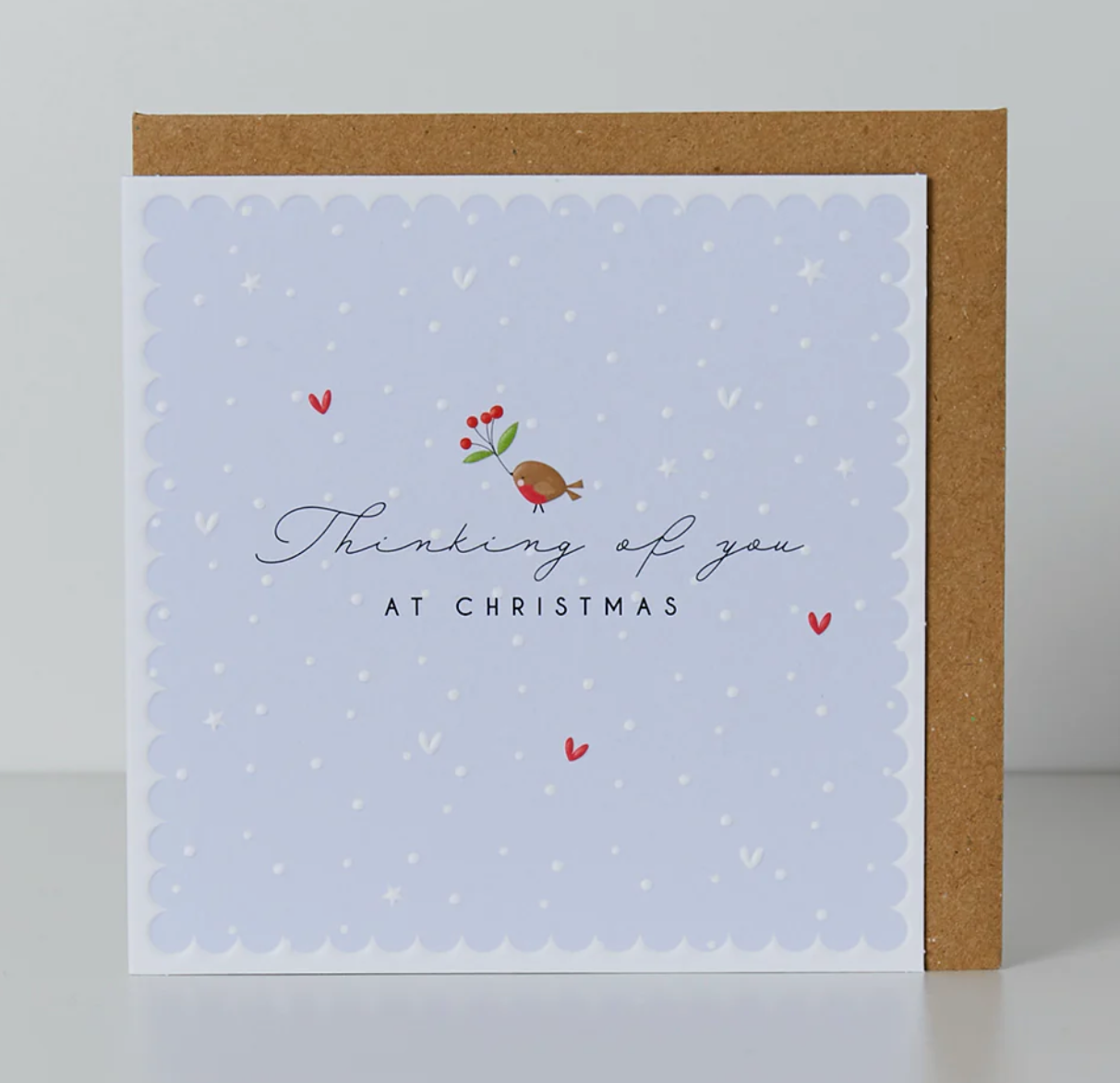 Belly Button Thinking of You at Christmas SMALL Card