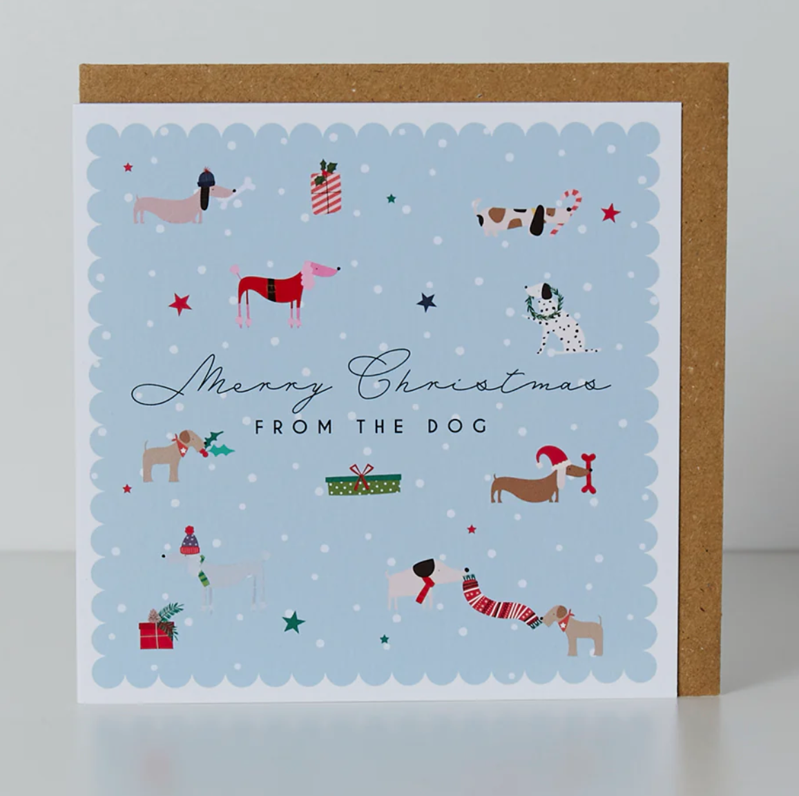 Belly Button Merry Christmas From The Dog SMALL Card