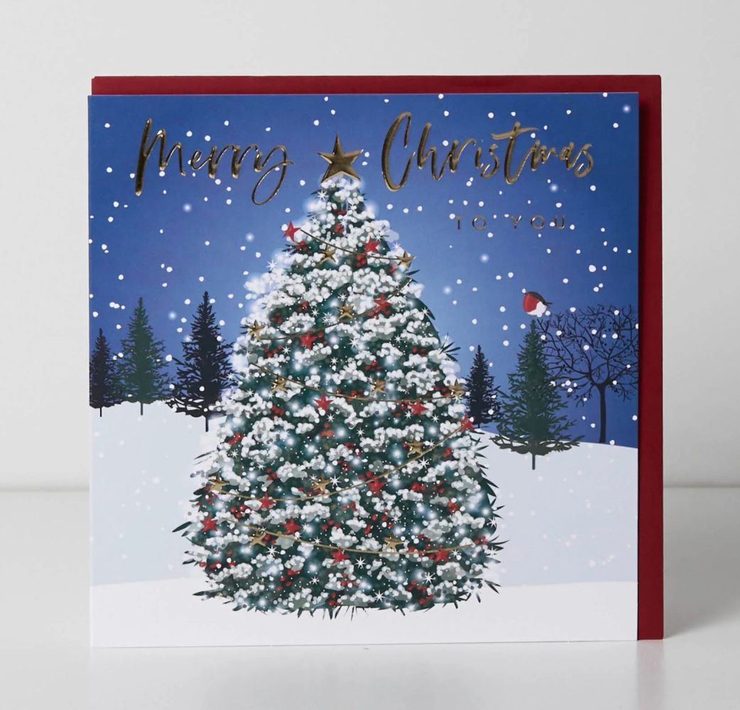 Belly Button Merry Christmas To You - Christmas Tree - Christmas Card