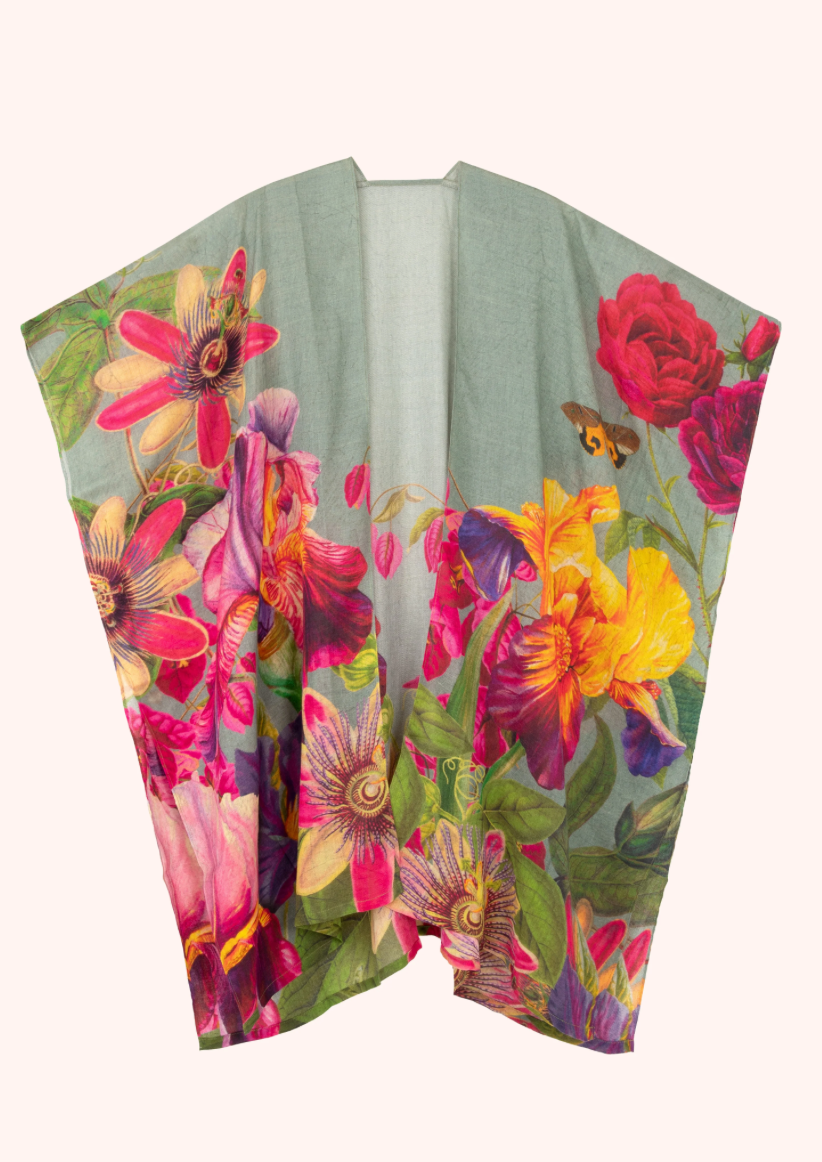 Powder Wool Wraparound - Winter Iris - Ice