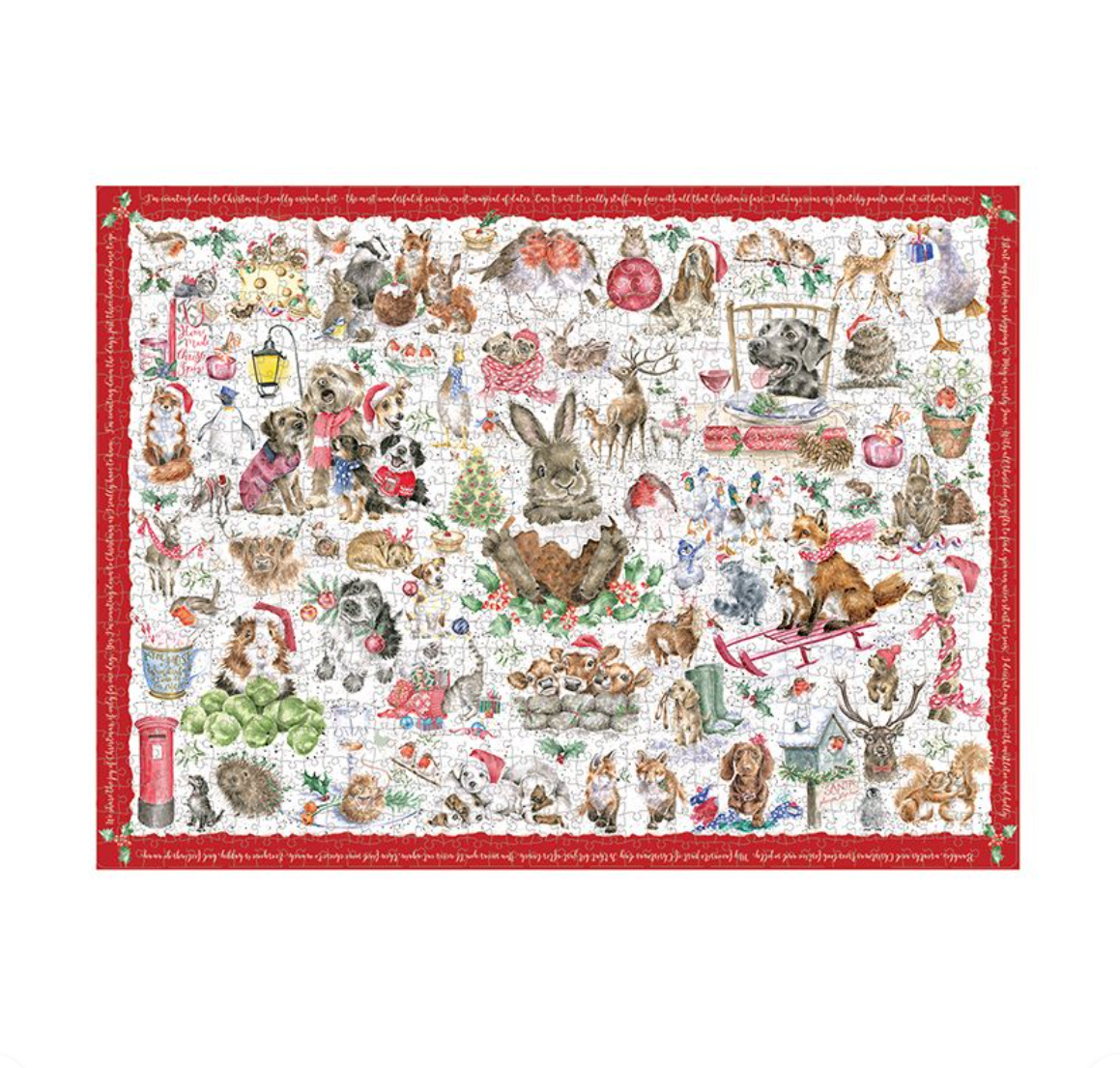 Wrendale Designs 'Country Set Christmas' Animal Puzzle - 1000 piece