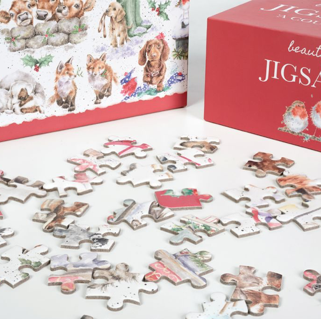 Wrendale Designs 'Country Set Christmas' Animal Puzzle - 1000 piece