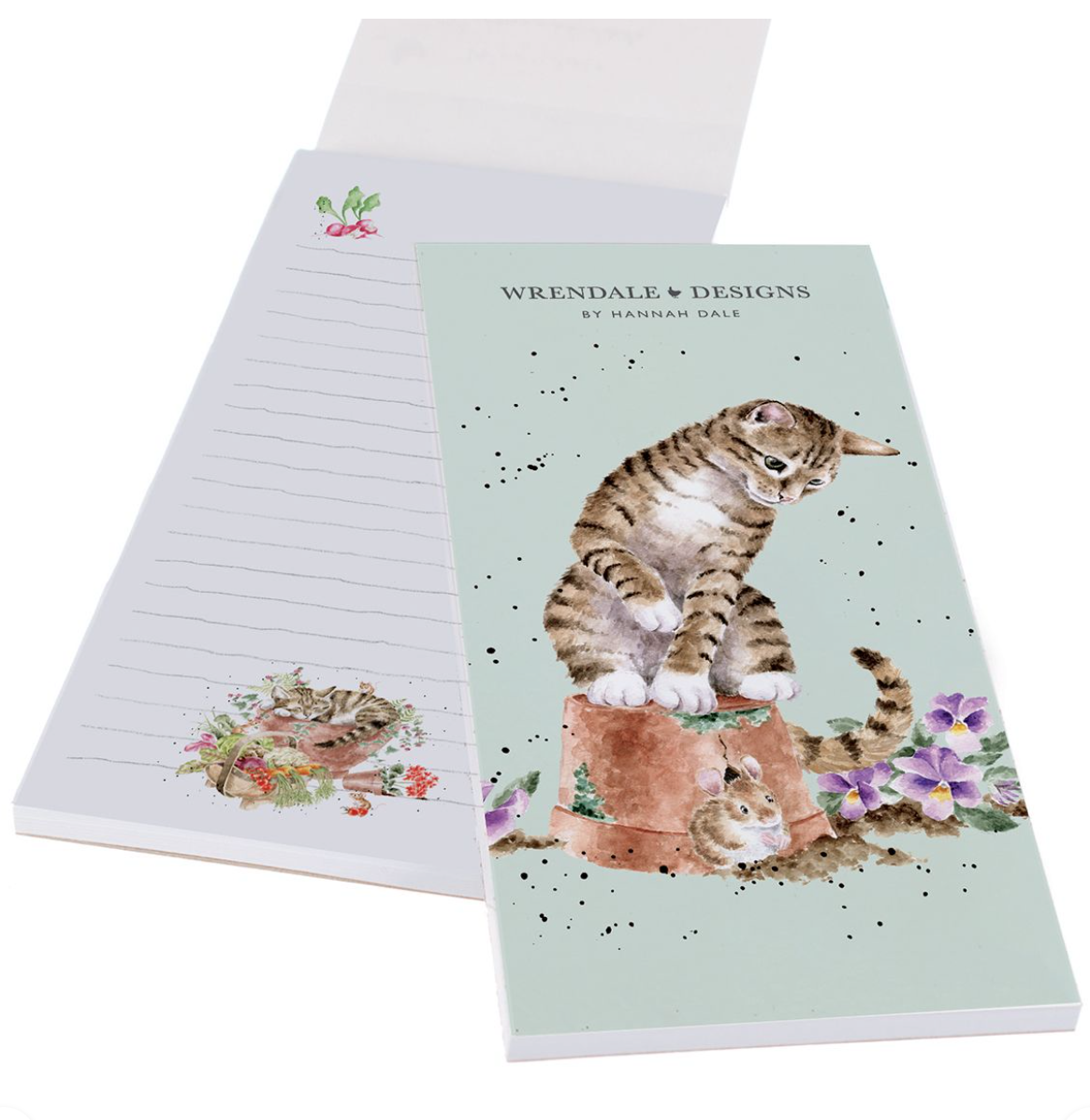 Hide & Squeak (Cat & Mouse) Magnetic Shopping Pad - Wrendale Designs