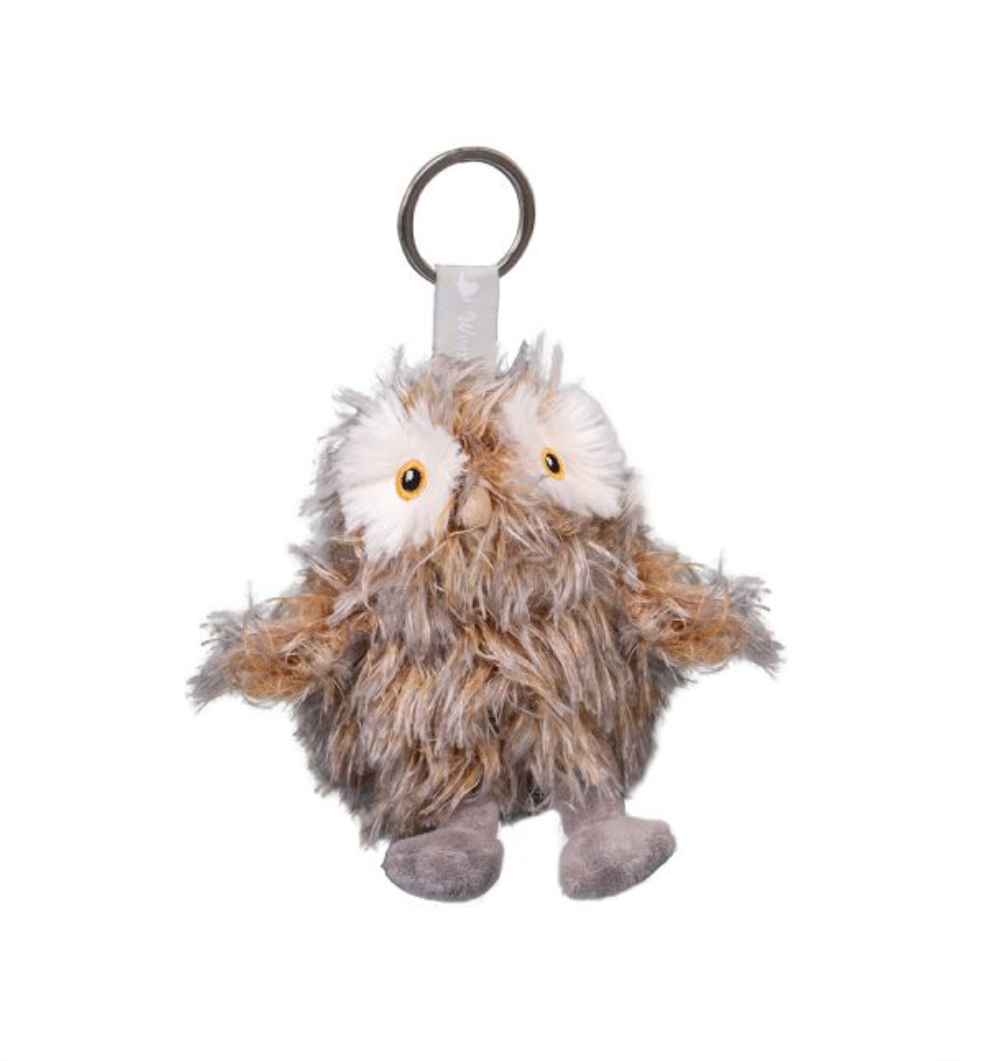 Elvis - Owl Plush Keyring - Wrendale Designs