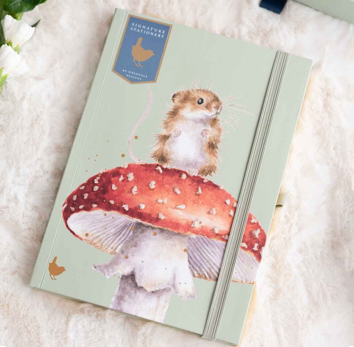 Wrendale 'He's a Fun-gi' Mouse Signature Stationery Notebook