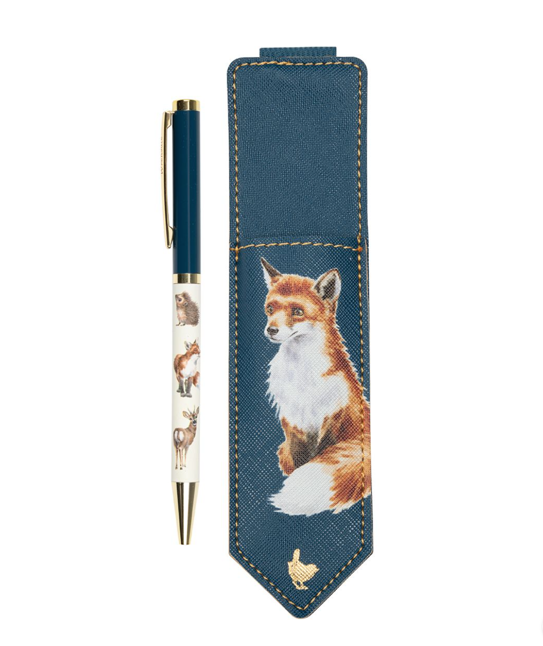 Wrendale - Fox - Signature Stationery Pen Set - Navy