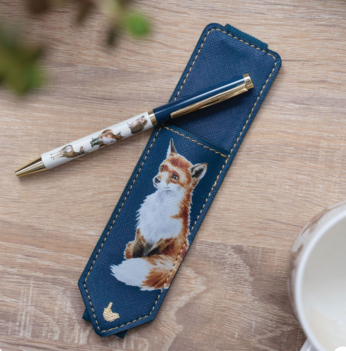 Wrendale - Fox - Signature Stationery Pen Set - Navy