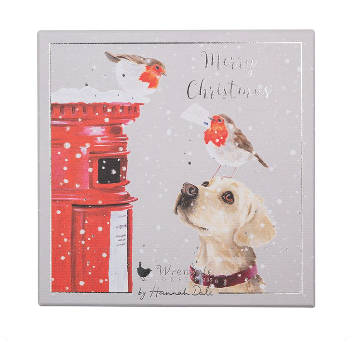 'Letters to Santa' Robin & Labrador Luxury Boxed Christmas Cards - Wrendale Designs