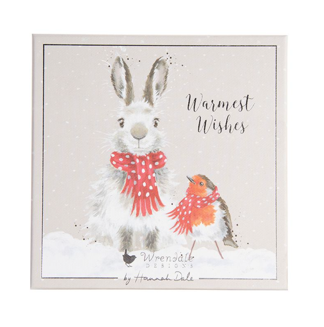 'Snow Angels' Rabbit & Robin Luxury Boxed Christmas Cards - Wrendale Designs