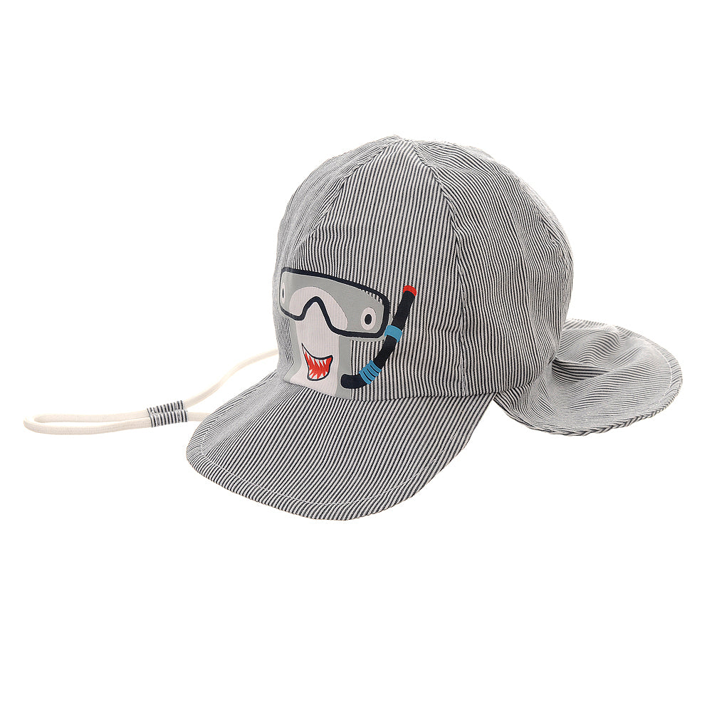 Ziggle Scuba Shark Children's Sun Hat