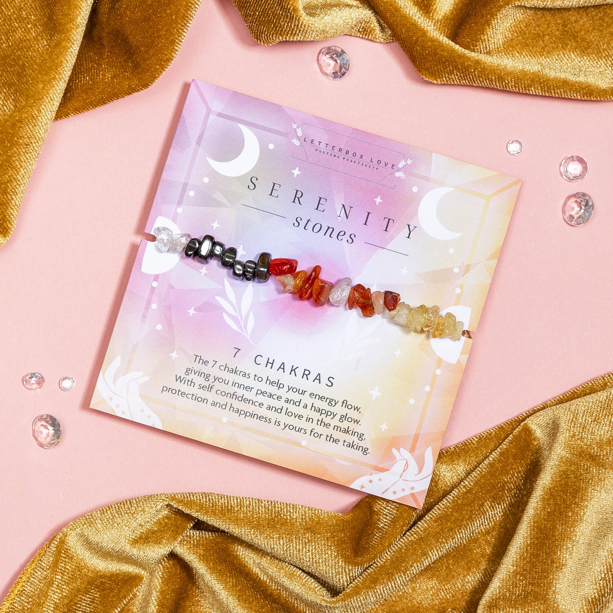 Letterbox Love Serenity Stones Bracelet - 7 Chakras