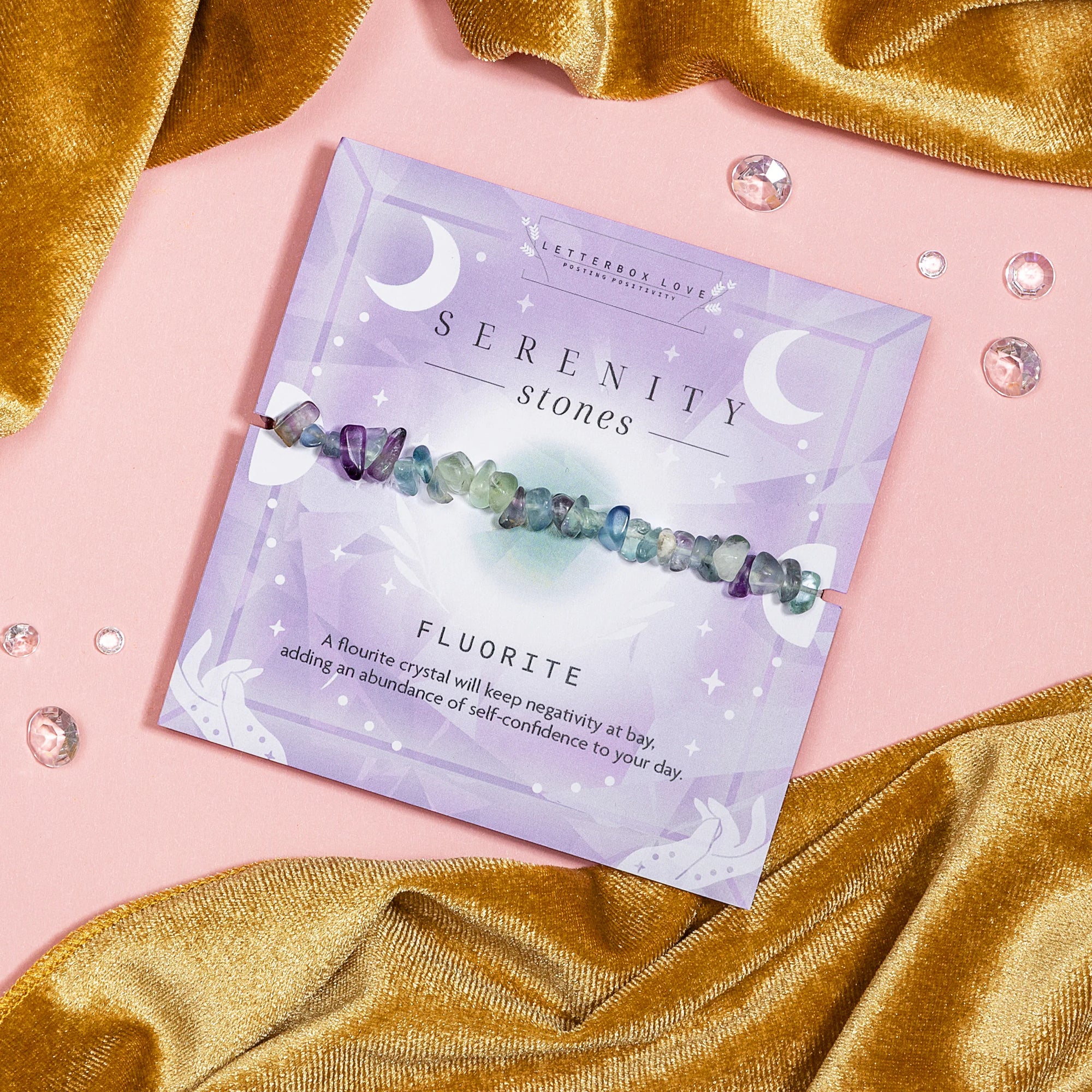 Letterbox Love Serenity Stones Bracelet - Fluorite