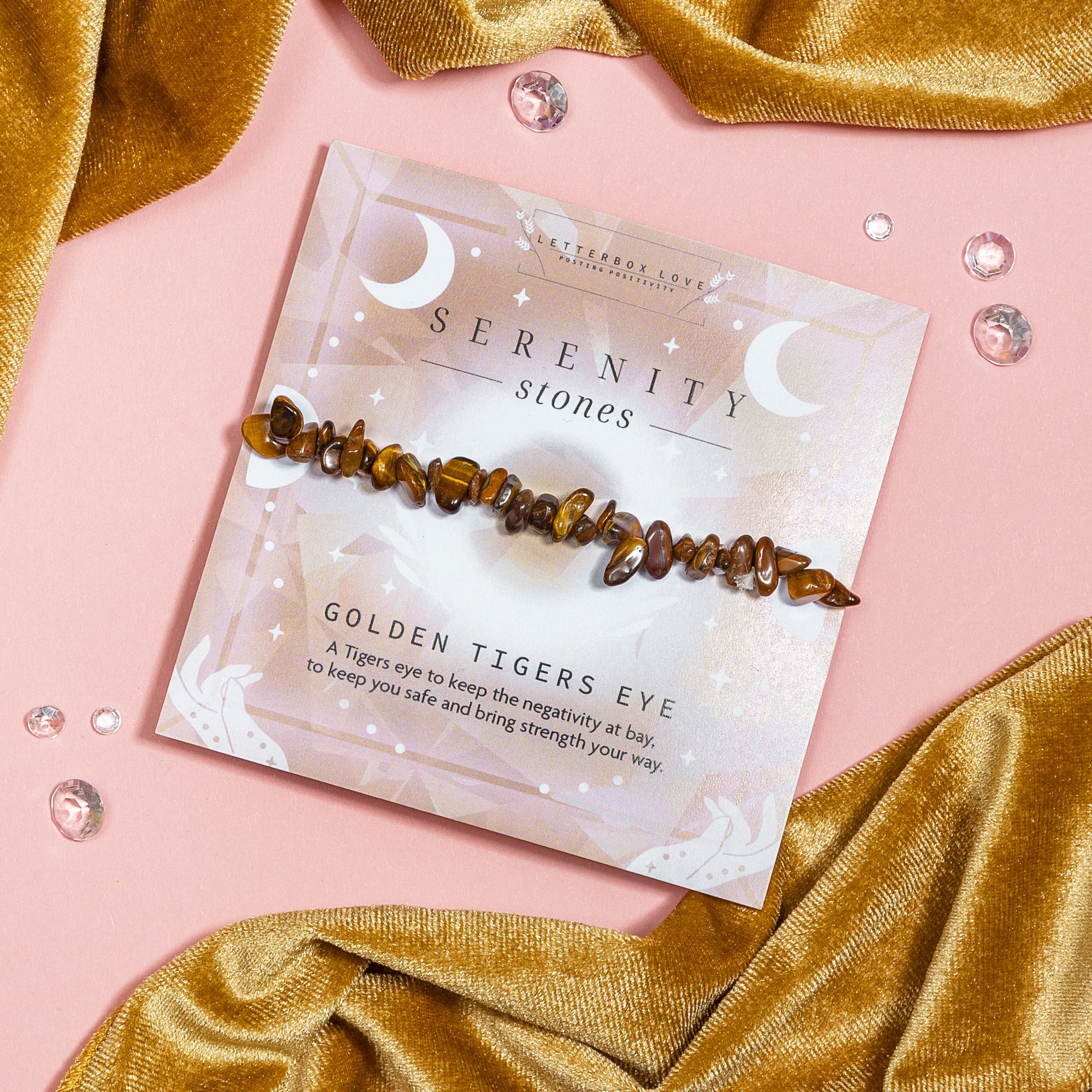Letterbox Love Serenity Stones Bracelet - Golden Tigers Eye