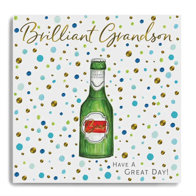 Janie Wilson - Brilliant Grandson Birthday Card