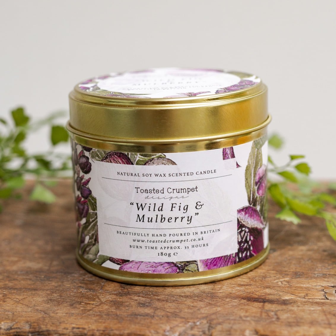 Toasted Crumpet - Wild Fig & Mulberry Tinned Soy Wax Candle