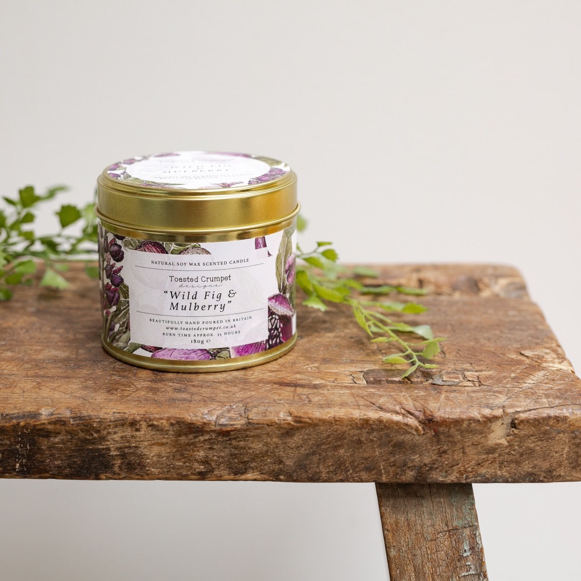 Toasted Crumpet - Wild Fig & Mulberry Tinned Soy Wax Candle