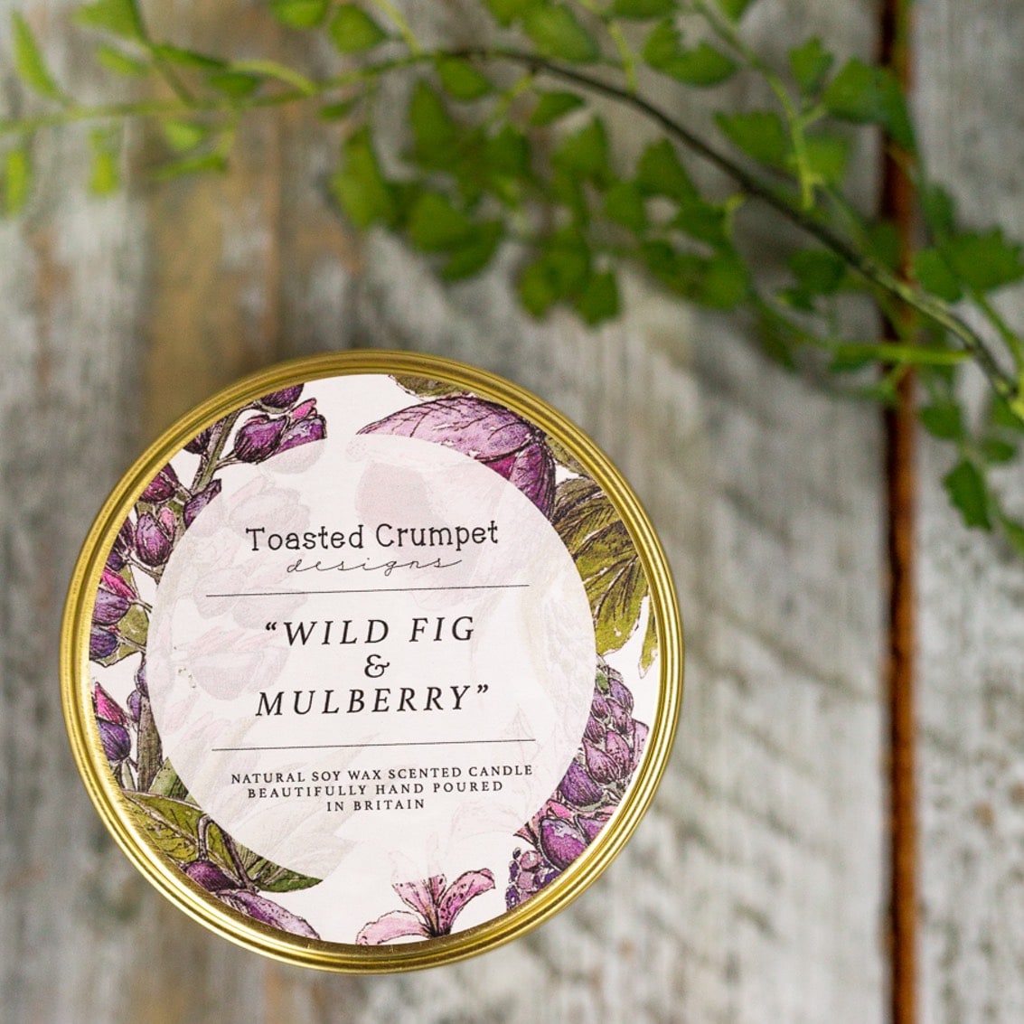 Toasted Crumpet - Wild Fig & Mulberry Tinned Soy Wax Candle