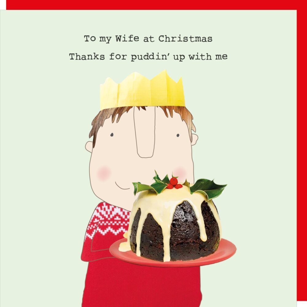 Rosie Made A Thing - Wife Puddin - Blank Christmas Card