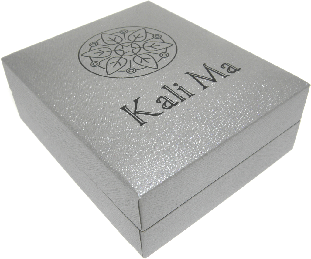 Kali Ma CZ Crystal Set Paw Print Pendant - Sterling 925 Silver
