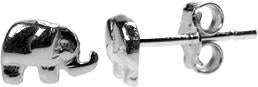 Kali Ma Elephant Stud Earrings - Sterling 925 Silver