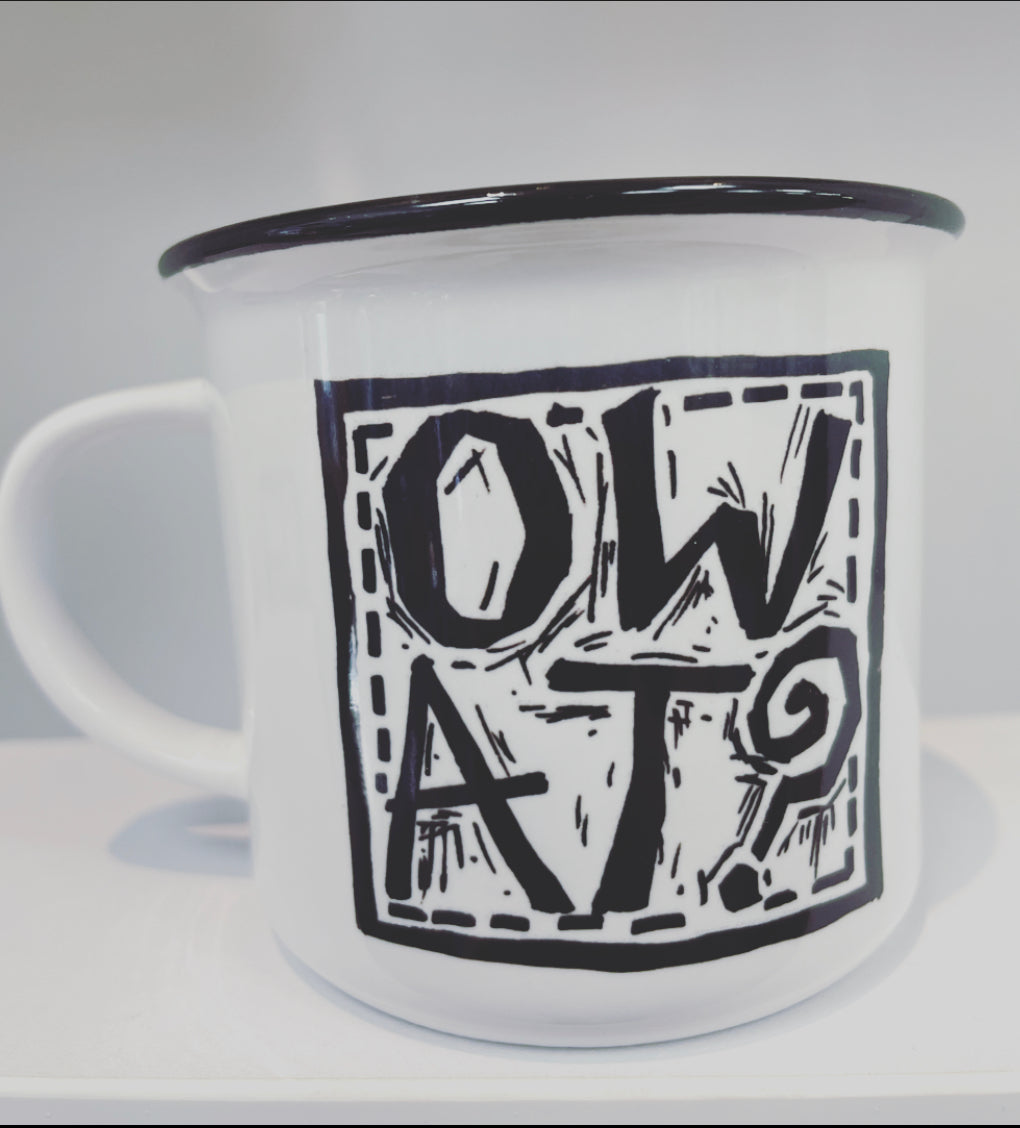Born Stokie Bone China Mug - Ow At?