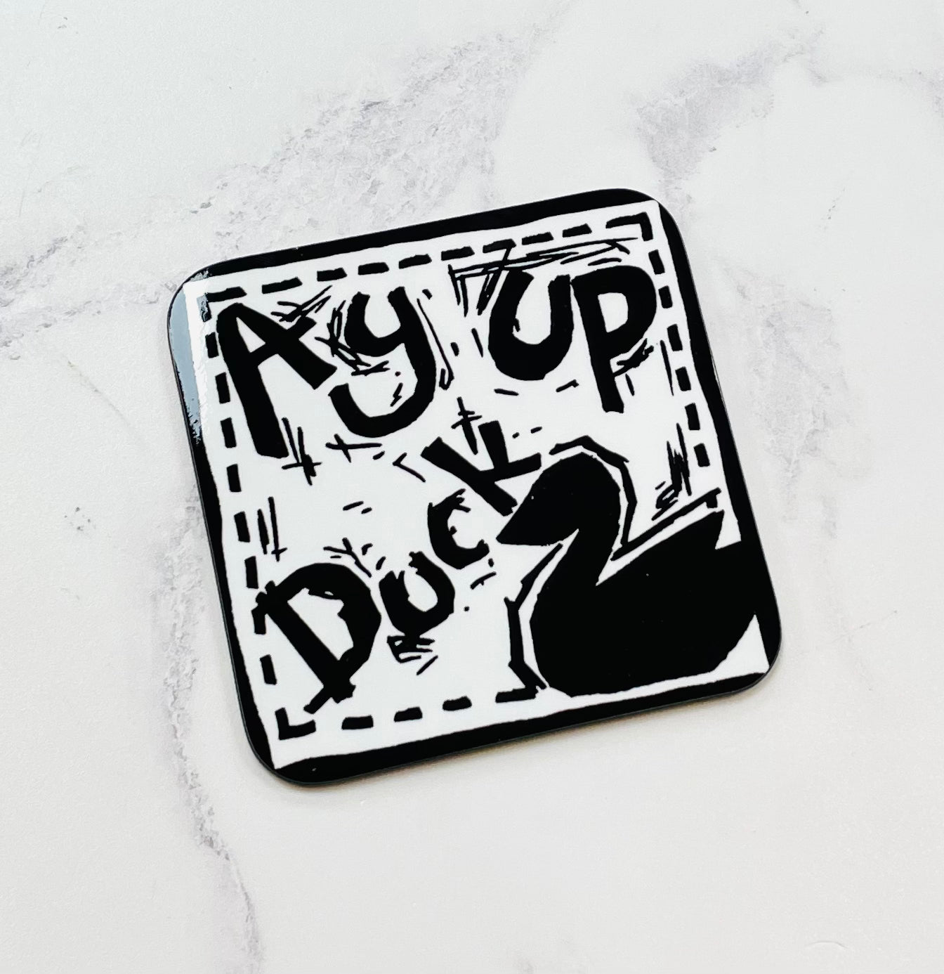 Born Stokie Coaster - Ay Up Duck