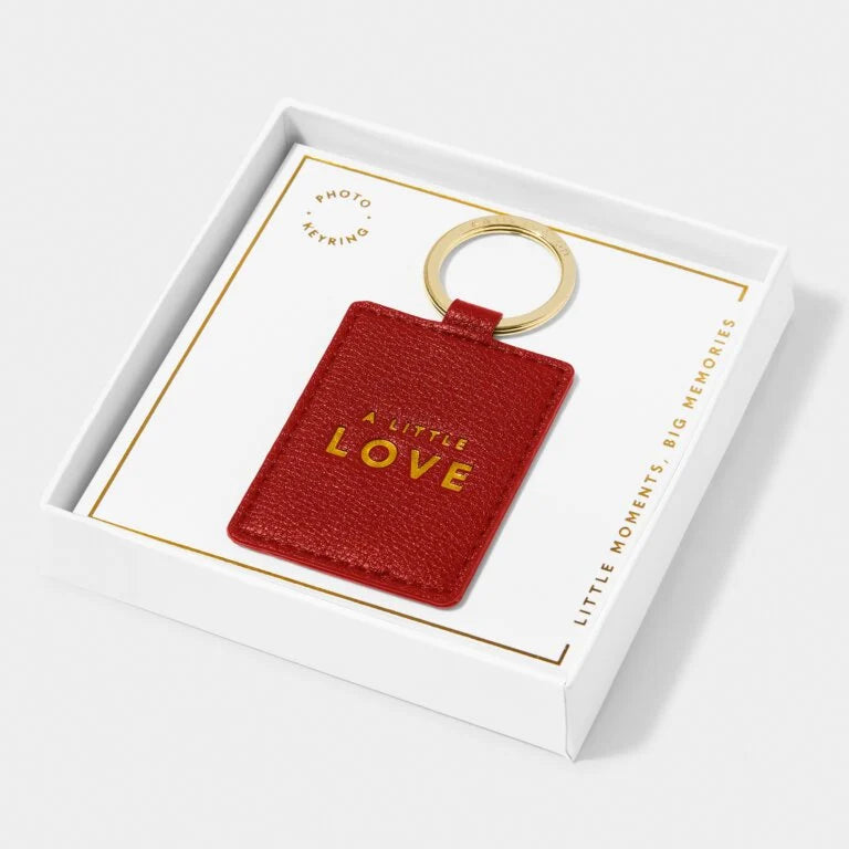Katie Loxton Beautifully Boxed Photo Keyring - A Little Love - Red