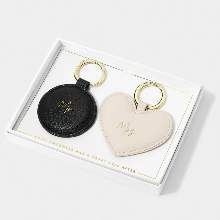 Katie Loxton Beautifully Boxed Keyring Set - Mr & Mrs