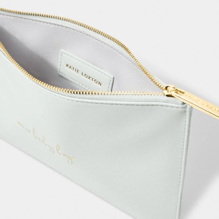 Katie Loxton Baby Perfect Pouch - Hello Baby Boy - Cool Grey