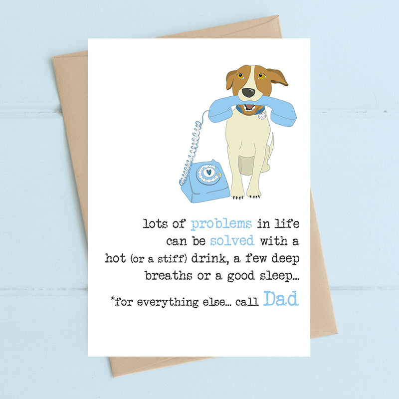 Dandelion Stationery - Call Dad Blank Card