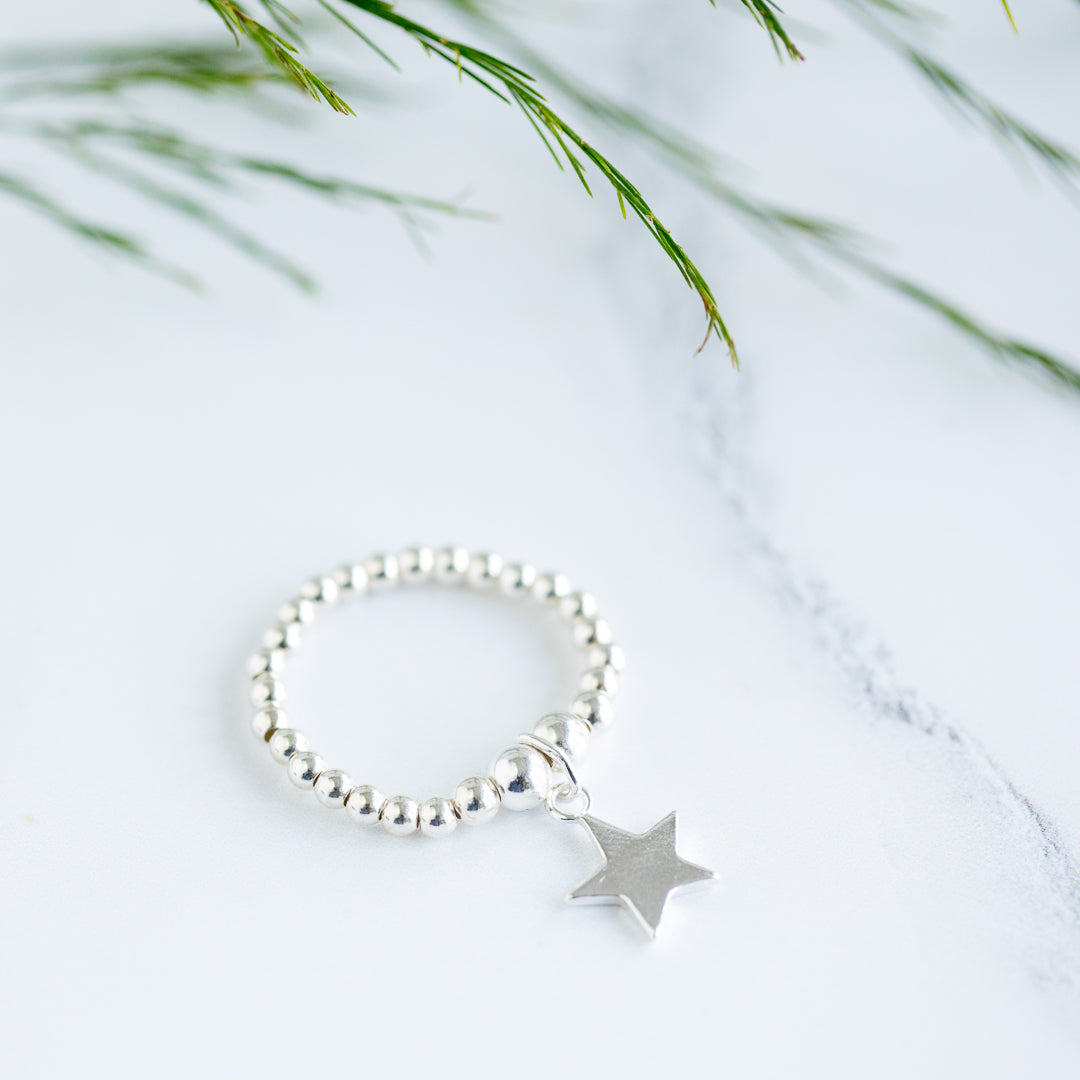 Jolu Jewellery Shining Star Stretch Ring