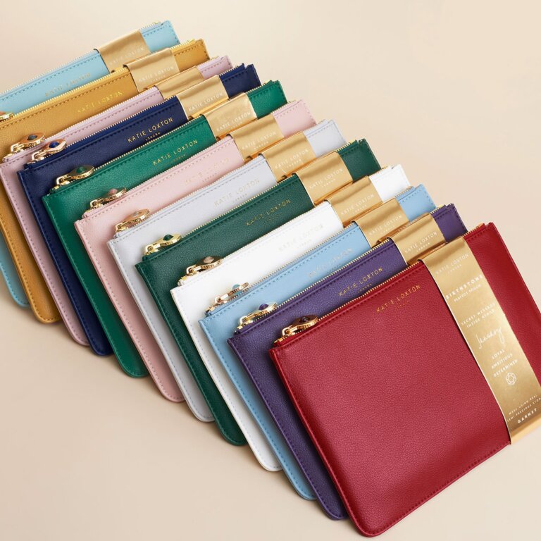 Katie Loxton Birthstone Perfect Pouch - DECEMBER Turquoise- Duck Egg Blue