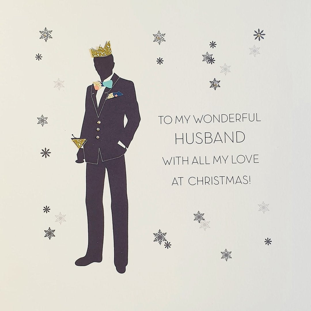 Five Dollar Shake Wonderful Husband Christmas LARGE Card