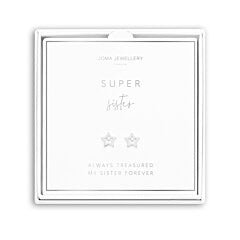Joma Jewellery Beautifully Boxed 'Super Sister' Earrings - Silver