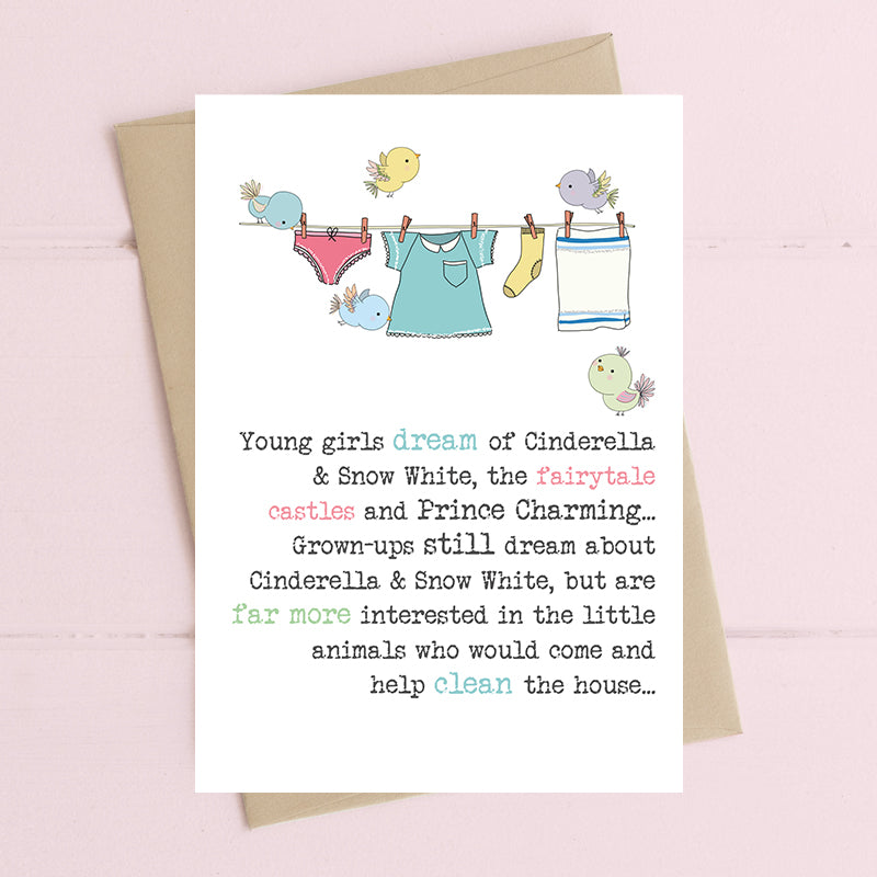 Dandelion Stationery - Cinderella & Snow White Blank Card